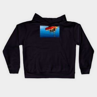 Reflection of a Fishing Boat Kids Hoodie